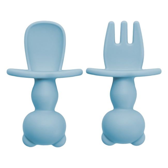 Set Tacamuri din silicon, AppeKids, The Little Bear - Aqua Blue KRTAK275589