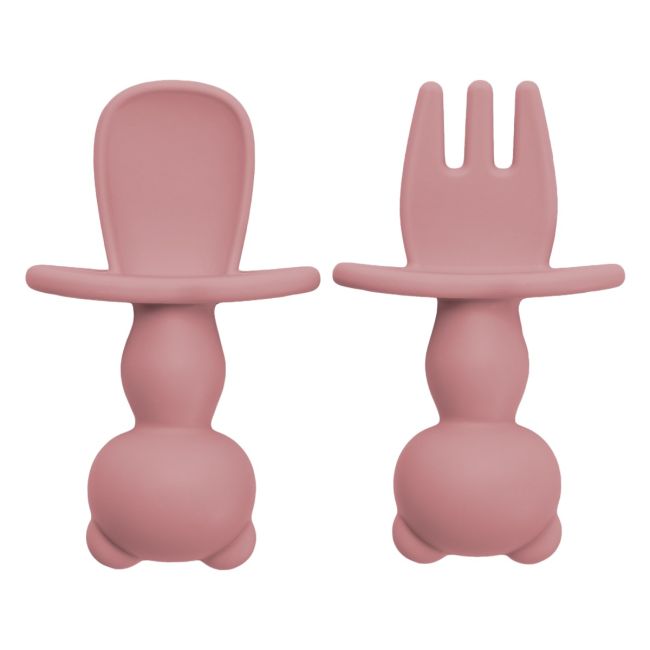 Set Tacamuri din silicon, AppeKids, The Little Bear - Old Rose KRTAK275572
