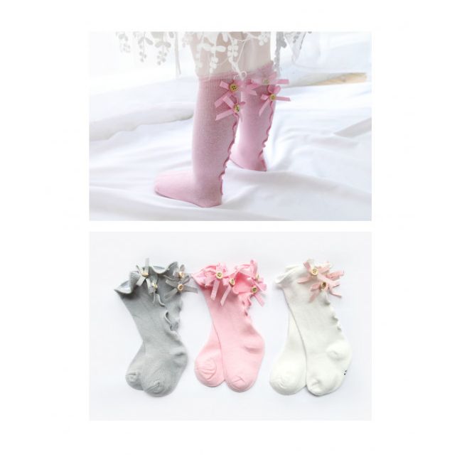 Sosete trei sferturi cu nasturei si fundite ADSKK100-C3