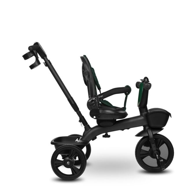 Tricicleta copii, Lionelo, Kori, Cu suport de picioare, Control al directiei, Scaun reversibil, Rotire 360 grade, Pliabila, Conform cu standardul european de securitate EN71, Verde BYNLO-KORI_GREEN_EMERALD
