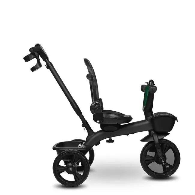 Tricicleta copii, Lionelo, Kori, Cu suport de picioare, Control al directiei, Scaun reversibil, Rotire 360 grade, Pliabila, Conform cu standardul european de securitate EN71, Verde BYNLO-KORI_GREEN_EMERALD