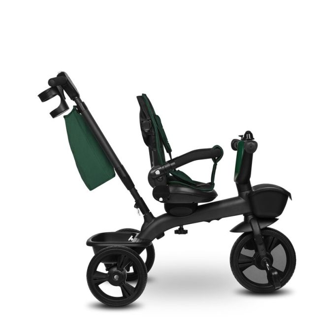 Tricicleta copii, Lionelo, Kori, Cu suport de picioare, Control al directiei, Scaun reversibil, Rotire 360 grade, Pliabila, Conform cu standardul european de securitate EN71, Verde BYNLO-KORI_GREEN_EMERALD