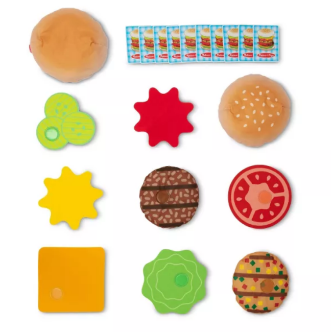 Joc educativ de stivuire si potrivire burgerul gigant - okemd32402