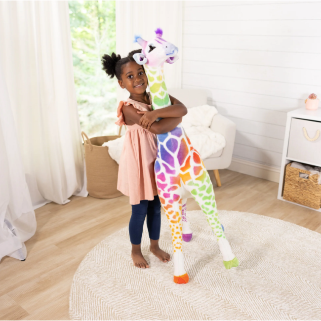Melissa&doug - girafa gigant din plus rainbow - okemd32203