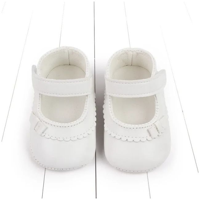 Pantofiori albi cu fundita - Bella MDD2776-p17