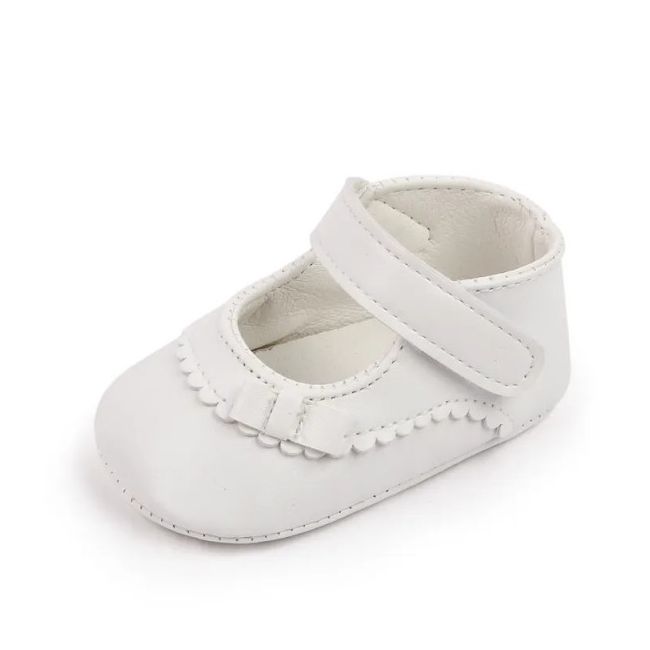 Pantofiori albi cu fundita - Bella MDD2776-p17