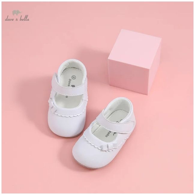 Pantofiori albi cu fundita - Bella MDD2776-p17