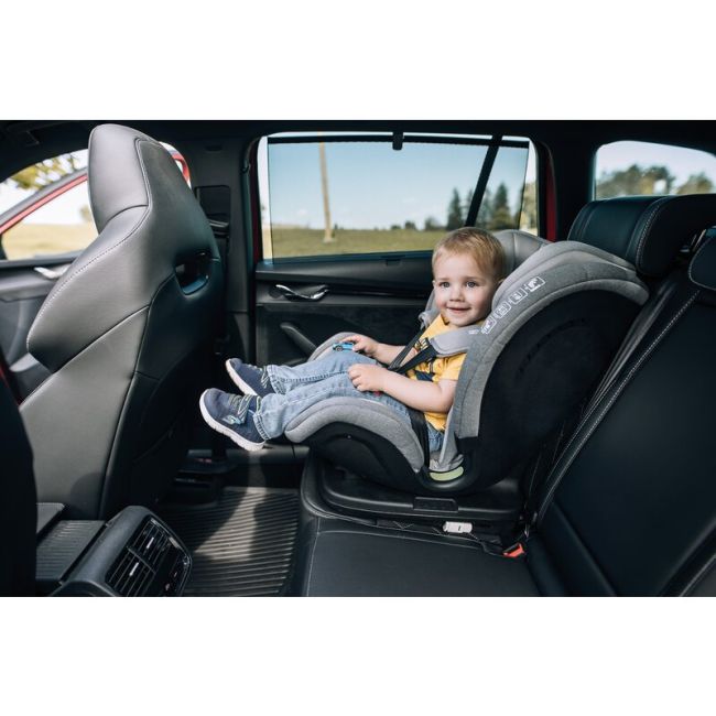Scaun auto, FreeON, Trex, Pentru copii, I-Size, 76 - 150 cm, Tehnologie Isofix + Top Tether, Spatar si tetiera reglabile, Conform ECE R129, Grey BYN47146