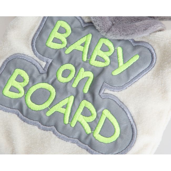 Semn reflectorizant Baby on Board BabyJem, verde JEMbj_8751
