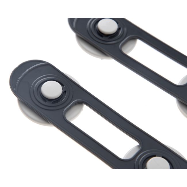 Set 2 mini sigurante universale pentru usi si dulapuri BabyJem, antracit JEMbj_0593