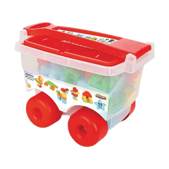 Set constructie pilsan master blocks in trolley 56 piese hubpl-03-575