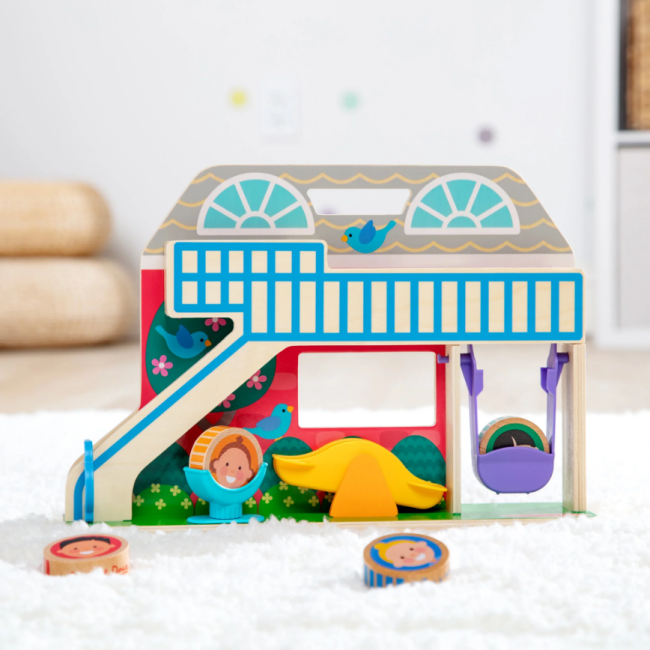 Set de joaca din lemn cu accesorii scoala rostogol go tots - okemd30739