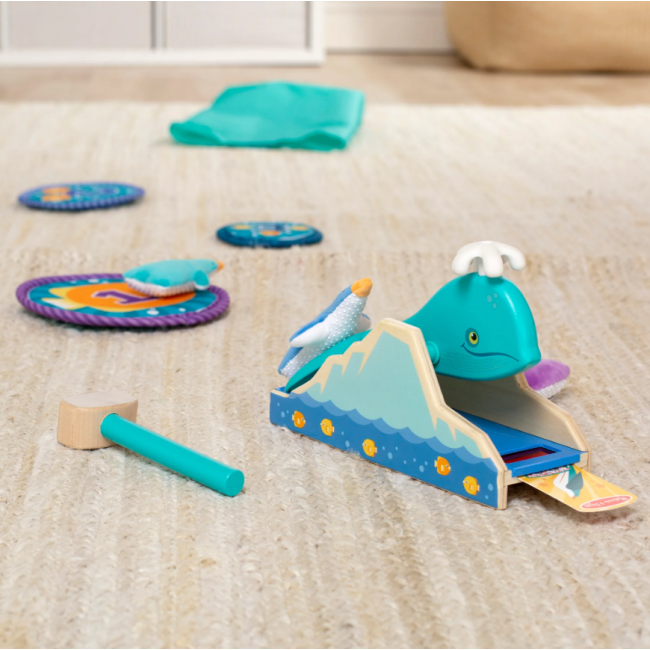 Set de joaca din lemn pinguinii zburatori - colectia distractie la targ - okemd92301