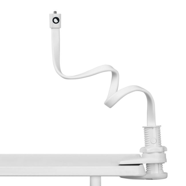 Suport pentru monitor, Lionelo, Flexi, Lungimea 56.5 cm , Flexibil, Compatibil cu Babyline 3.2, Babyline View, Babyline 8.2, Babyline 8.3, Alb BYNLOC-FLEXIGRIP_WHITE