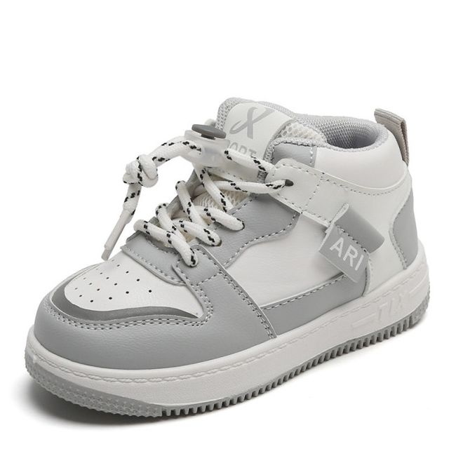 Adidasi albi cu gri si argintiu - Ari sport MBTX-530-1-s1