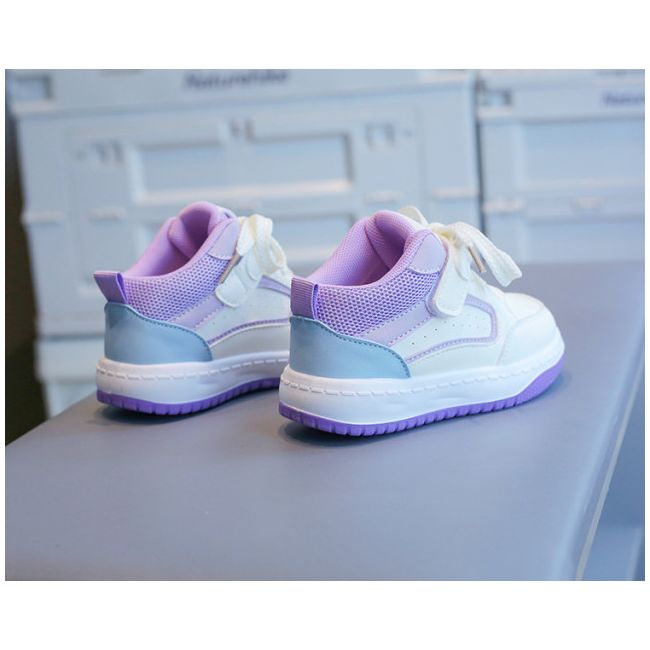 Adidasi albi cu insertii lila - Sport MBTX-637-2-sa51