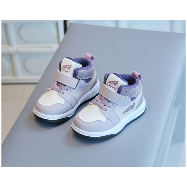 Adidasi albi cu lila si roz pudra - Sport fashion MDTX-626-2-p31