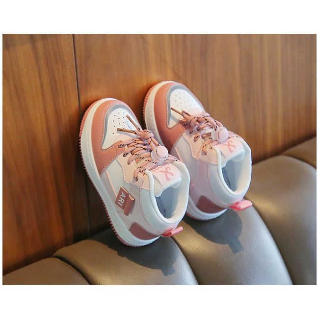 Adidasi albi cu roz pudra si argintiu - Ari sport MDTX-530-3-sa46