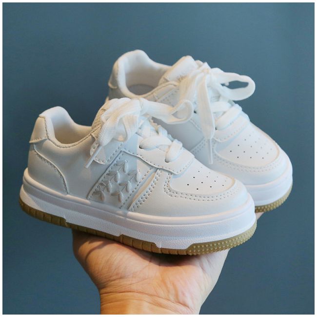 Adidasi albi pentru fetite - Sporty MBSY-106-s1