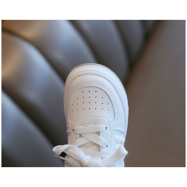 Adidasi albi pentru fetite - Sporty MBSY-106-s1