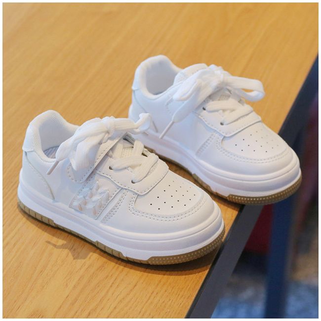 Adidasi albi pentru fetite - Sporty MBSY-106-s1