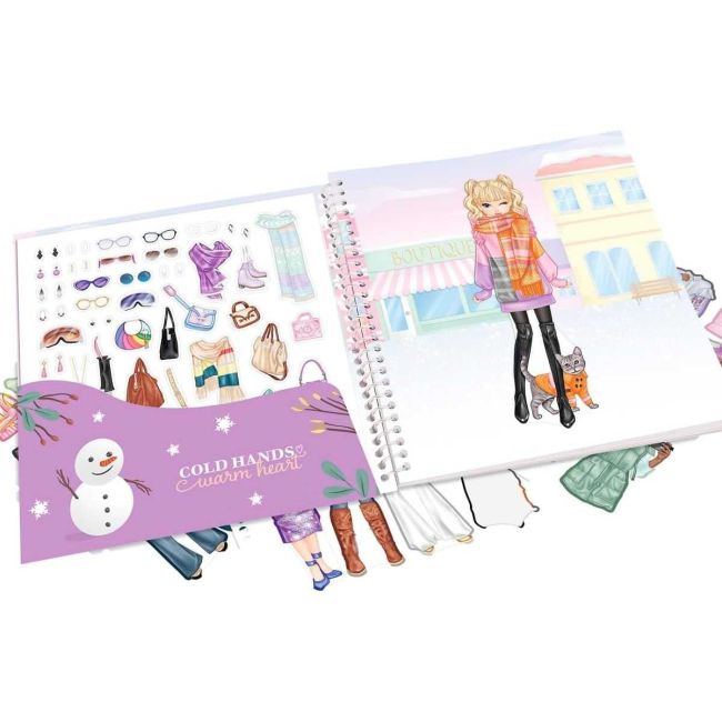 Album Top Model Dress me up Winter cu autocolante Depesche PT12722 BBJPT12722_Initiala
