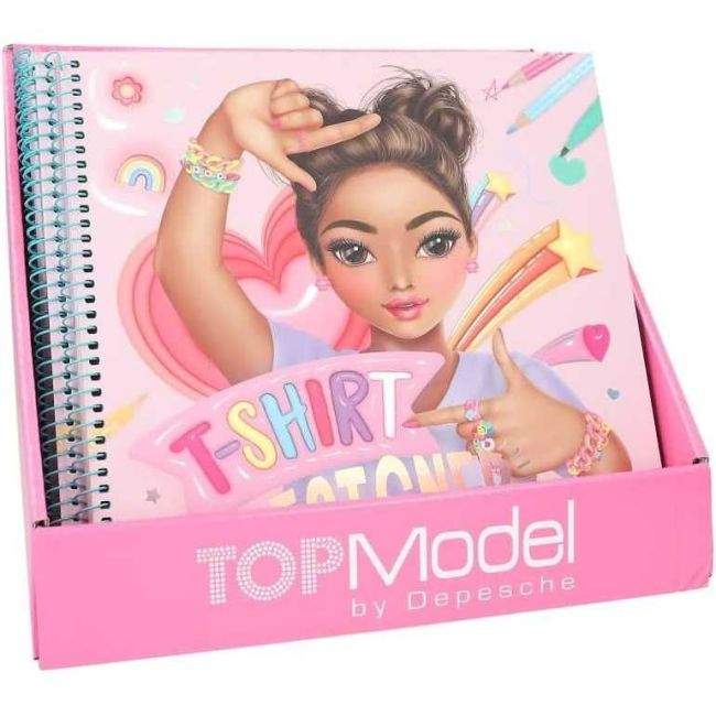 Carte de colorat TOPModel T-Shirt Talita Designer Depesche PT12769 BBJPT12769_Initiala