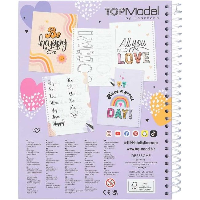 Top Model Set pentru caligrafie Malia and Christy Depesche PT12158 BBJPT12158_Initiala