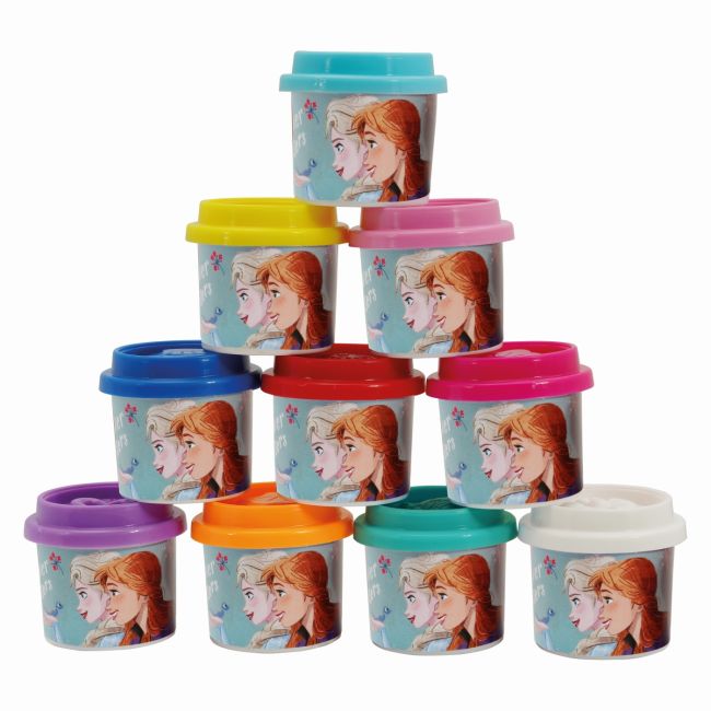 10 BORCANASE DE PLASTILINA FROZEN IN PUNGA DE PLASTIC VIV1045-03598