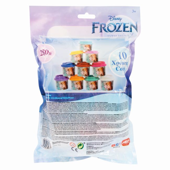 10 BORCANASE DE PLASTILINA FROZEN IN PUNGA DE PLASTIC VIV1045-03598