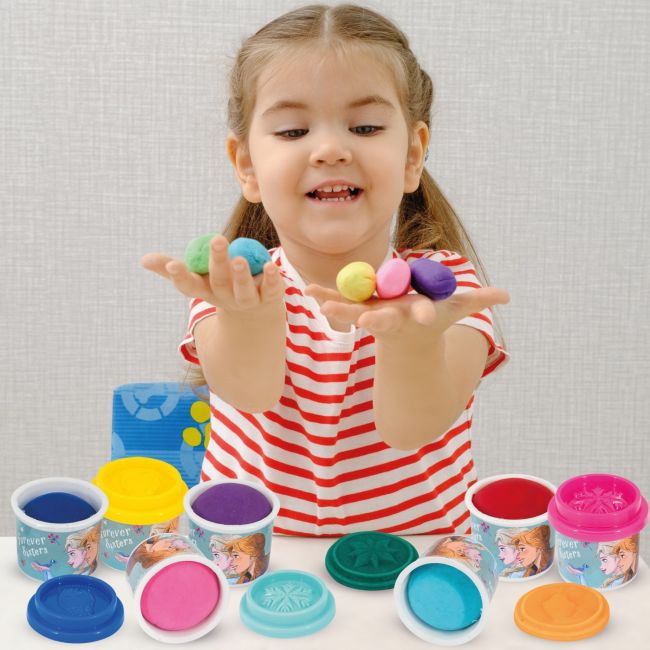 10 BORCANASE DE PLASTILINA FROZEN IN PUNGA DE PLASTIC VIV1045-03598