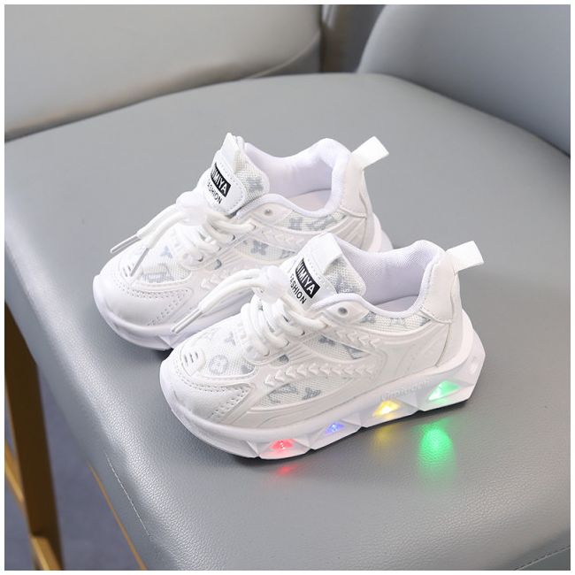 Adidasi albi cu luminite - Lore MDLV-1-2-c