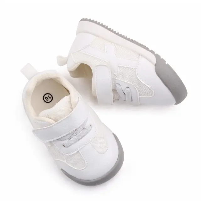 Adidasi albi pentru bebelusi - lone (marime disponibila: marimea 23) mdd2678-3-sa50.marimea 23