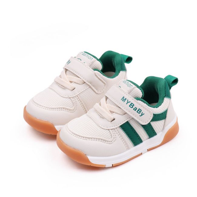 Adidasi ivoire cu insertii verzi - MyBaby MDMY2310-1-de5