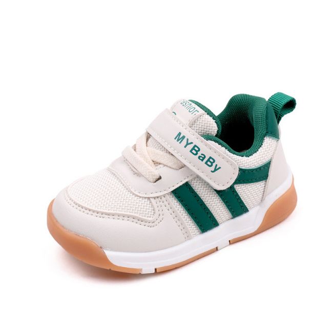 Adidasi ivoire cu insertii verzi - MyBaby MDMY2310-1-de5