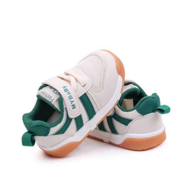 Adidasi ivoire cu insertii verzi - MyBaby MDMY2310-1-de5
