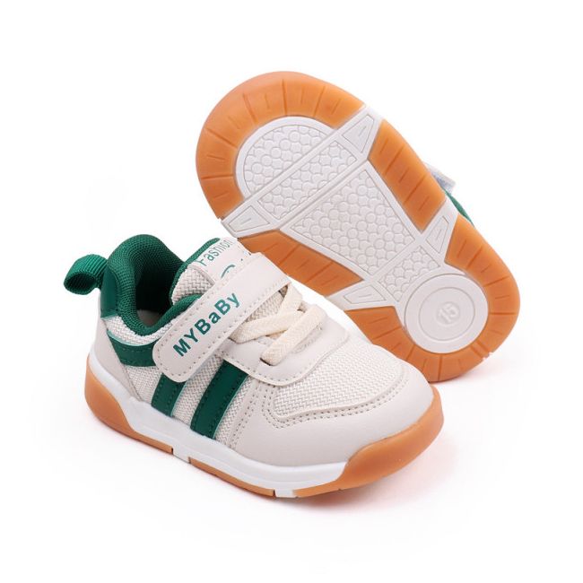 Adidasi ivoire cu insertii verzi - MyBaby MDMY2310-1-de5