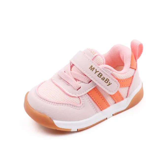 Adidasi roz cu insertii portocalii - MyBaby MDMY2310-3-sa47