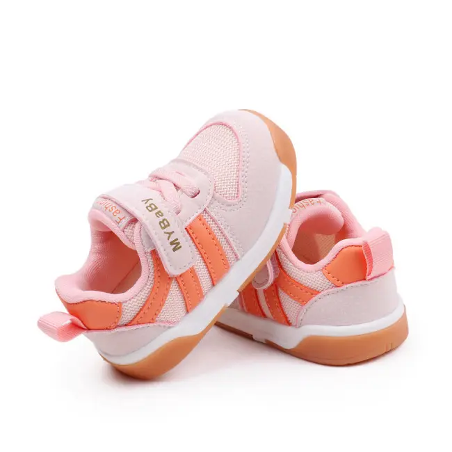 Adidasi roz cu insertii portocalii - MyBaby MDMY2310-3-sa47