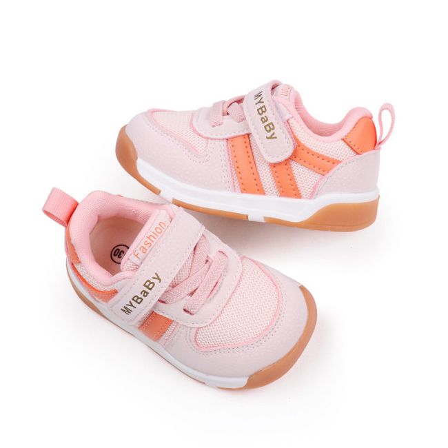 Adidasi roz cu insertii portocalii - MyBaby MDMY2310-3-sa47