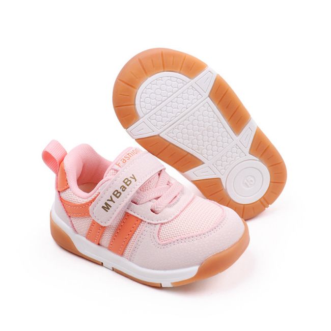 Adidasi roz cu insertii portocalii - MyBaby MDMY2310-3-sa47
