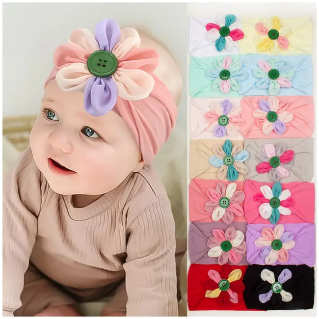 Bentita lata cu floricica cu petale colorate MB23101-cd