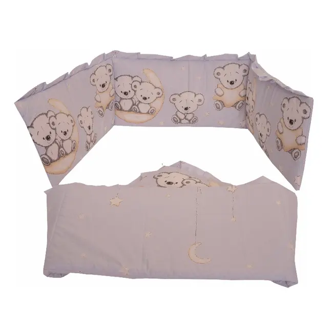 Lenjerie MyKids Bear On Moon Blue M1 4+1 Piese 120x60 00080242