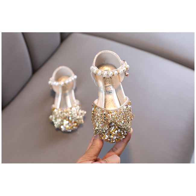 Pantofi aurii cu paiete si sclipici (marime disponibila: marimea 25) mdxz73-3.marimea 25