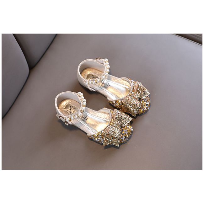 Pantofi aurii cu paiete si sclipici (marime disponibila: marimea 25) mdxz73-3.marimea 25
