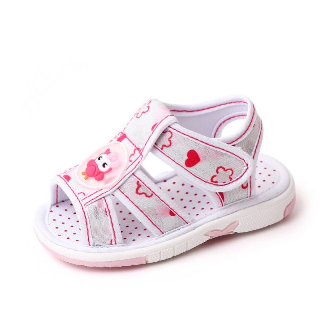 Sandalute alb sidefat cu piuitoare - Owl AMMY23-9-3-de2