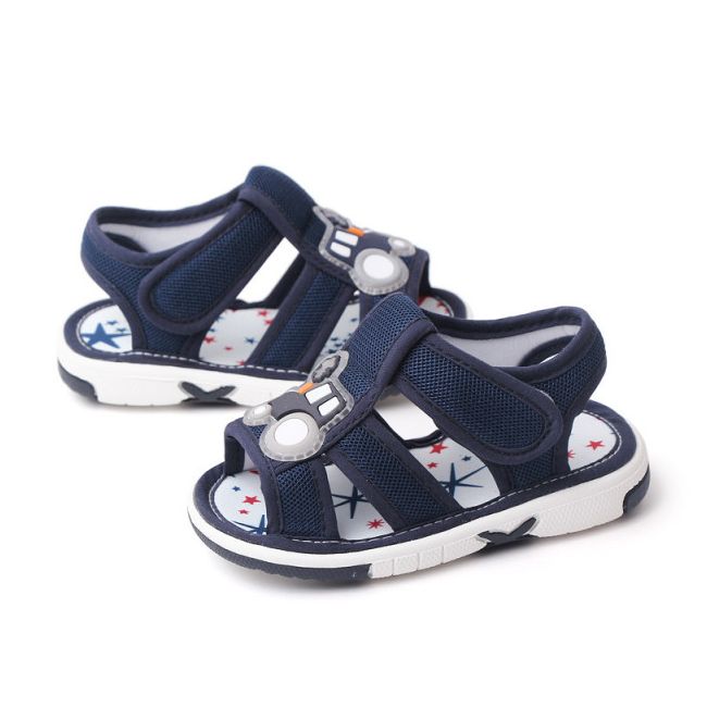 Sandalute bleumarine cu piuitoare - Car MBMY23-8-2-de5
