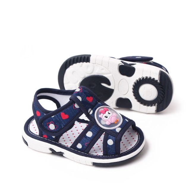 Sandalute bleumarine sidefat cu piuitoare - Owl MDMY23-9-1-de2