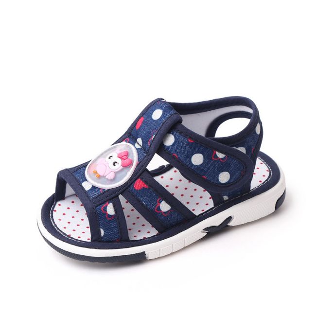 Sandalute bleumarine sidefat cu piuitoare - Owl MDMY23-9-1-de2