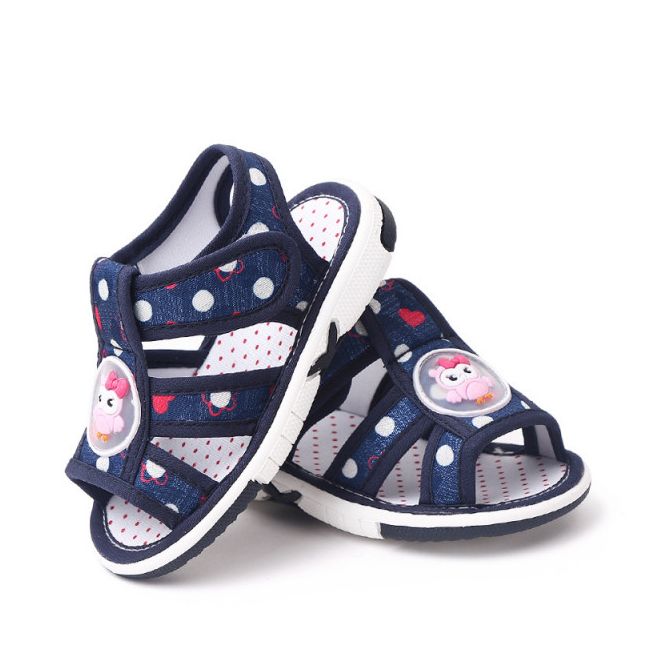 Sandalute bleumarine sidefat cu piuitoare - Owl MDMY23-9-1-de2